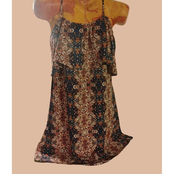 Meduim Lightweight Dress No Comment Adjustable Ruffled Tent Scoop Sundress - Picture 6 of 8